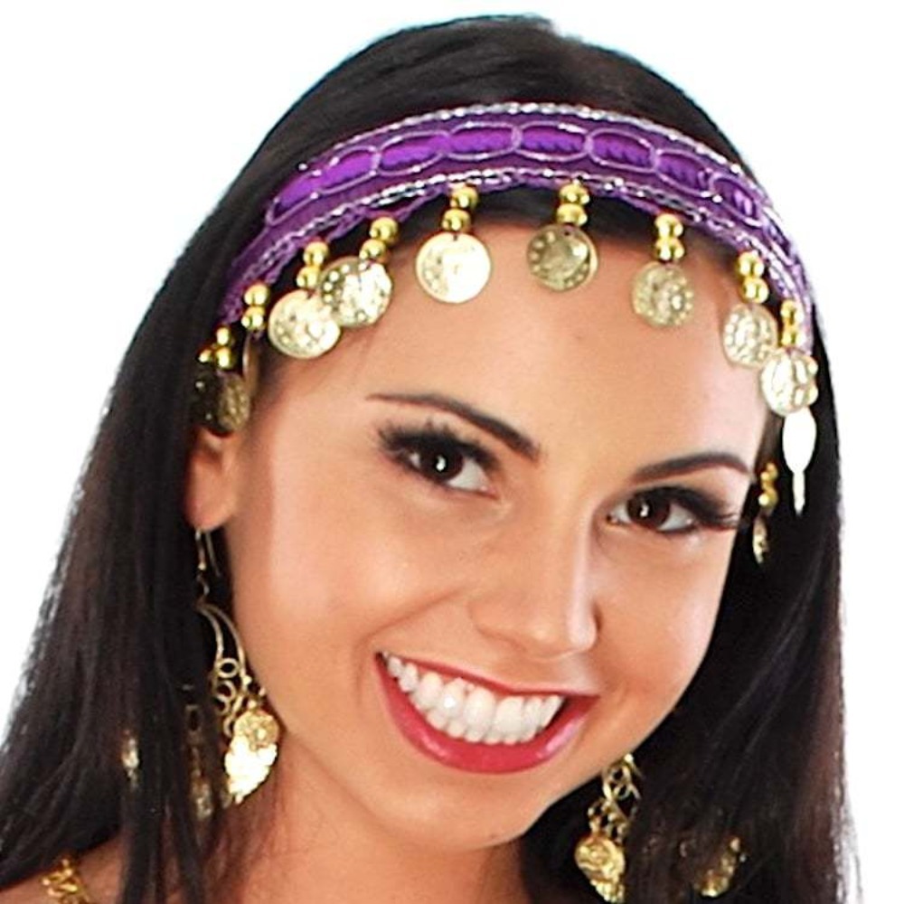 Ethnic Indian Fashion - Modna plastikowa opaska do włosów, wielokolorowa