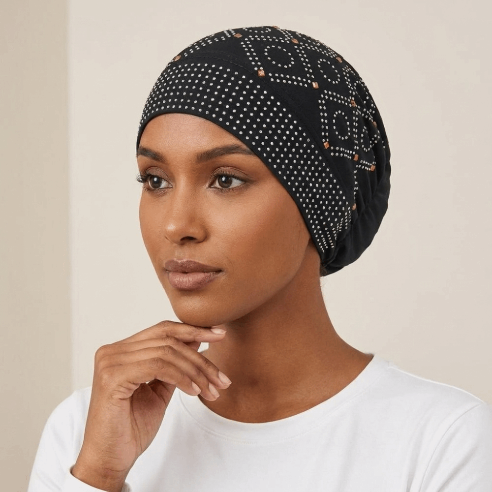 Modny turban z dżetami, błyszc – Ethnic Indian Fashion recenzja i cena