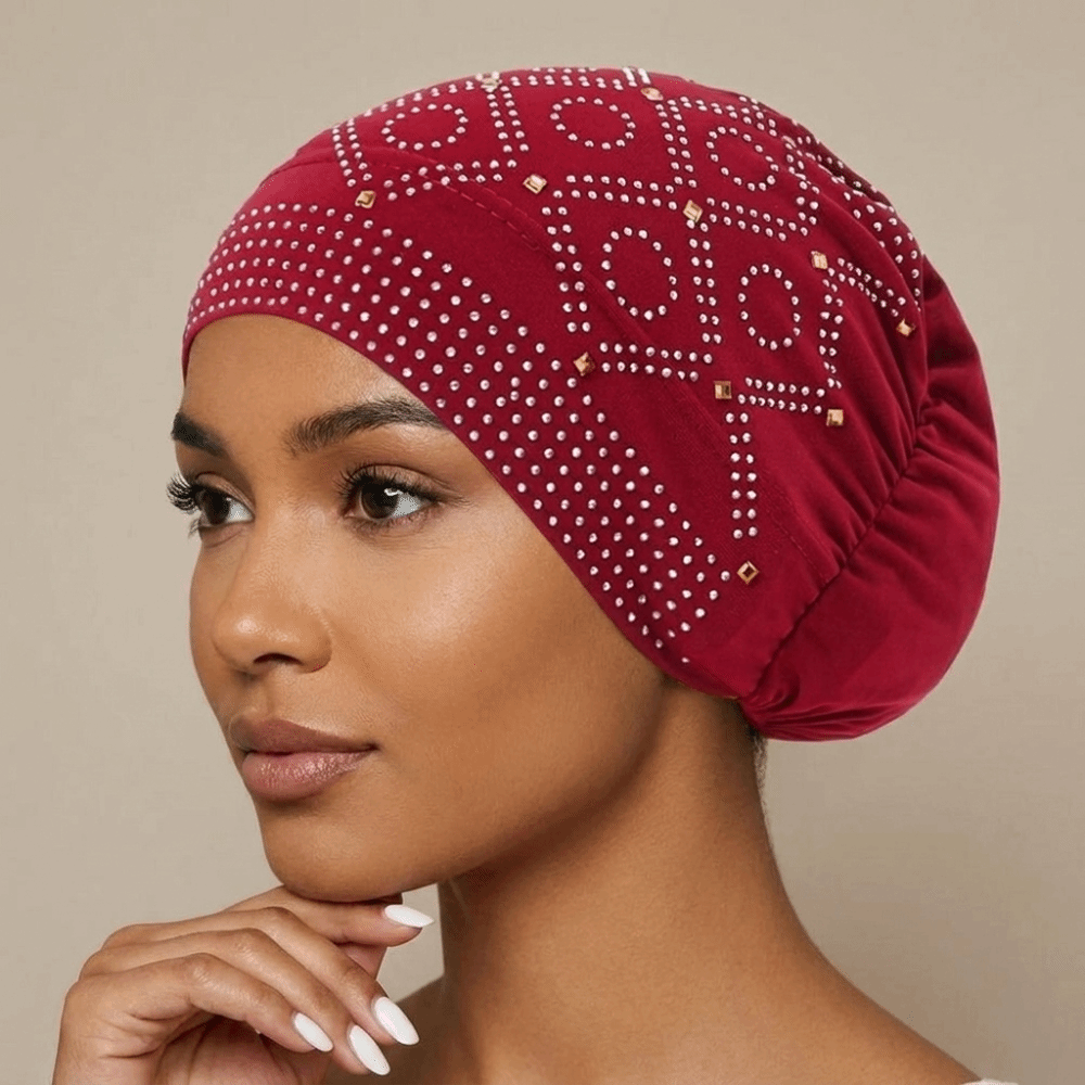 Modny turban z dżetami, błyszc – Ethnic Indian Fashion recenzja i cena