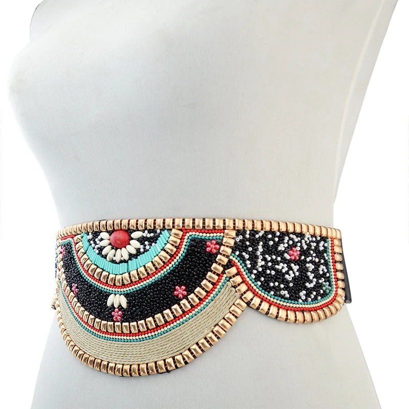 Kolorowe koraliki w talii pas  – Ethnic Indian Fashion recenzja i cena