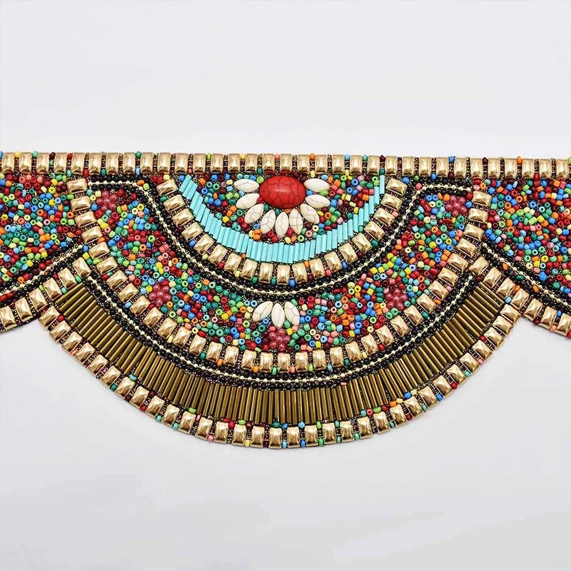 Kolorowe koraliki w talii pas  – Ethnic Indian Fashion recenzja i cena