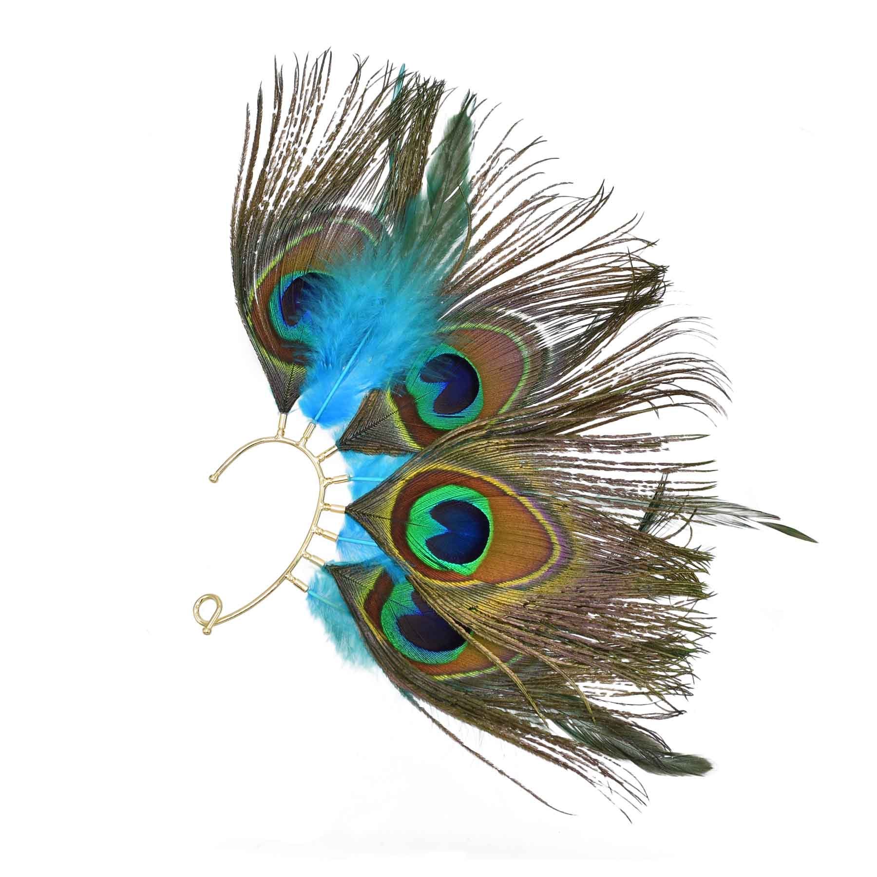 Peacock Feathers Women Ear Cuf – Ethnic Indian Fashion recenzja i cena